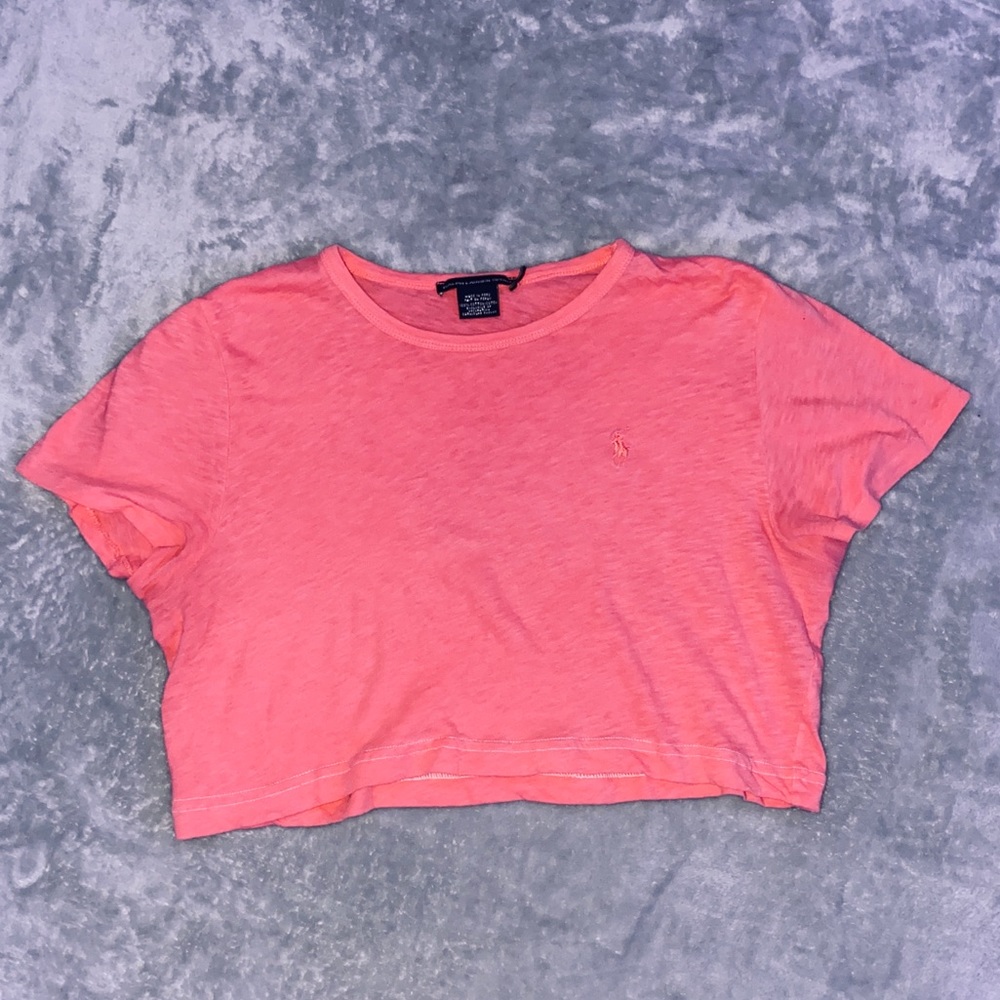 Frankie Collective Ralph Lauren Pink Cropped Tee